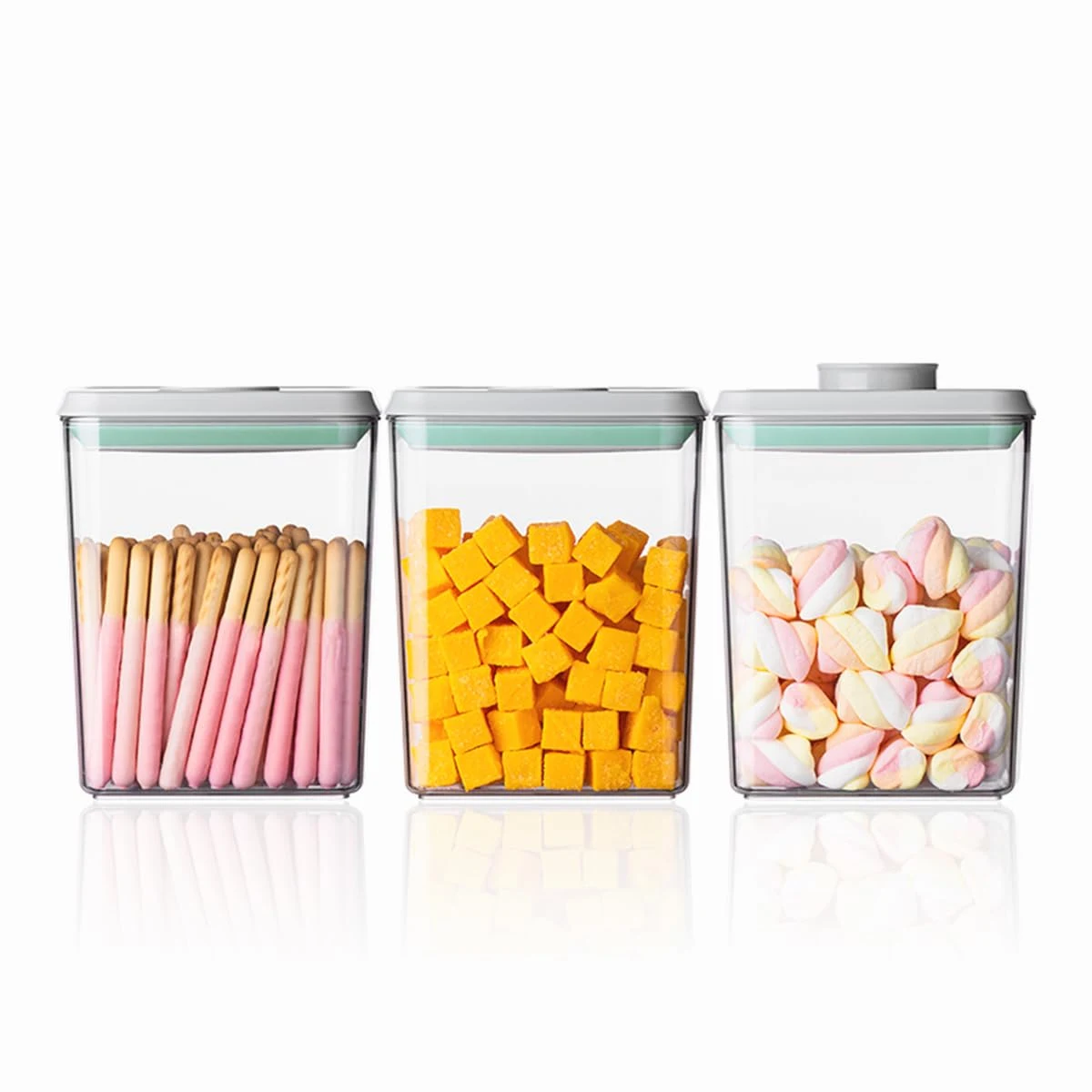 Everyday Dry Goods Trio shown with dry ingredients